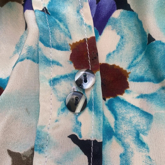 1980’s vintage handmade floral blouse - Picture 8 of 13